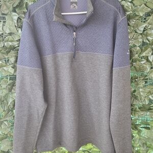 Storm Creek Men's Quarter-Zip Pullover Sweater - Gray/Blue